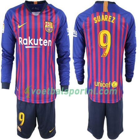 FC Barcelona Suarez 9 Kind Thuis Tenue 2018-19 L/S FC Barcelona Suarez 9 Kind Thuis Tenue 2018-19 L/S